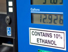 image of gas pump with 10% ethanol sign
